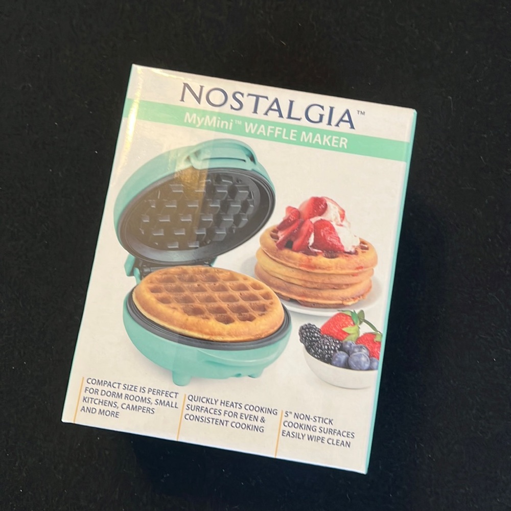 Nostalgia mini waffle maker.